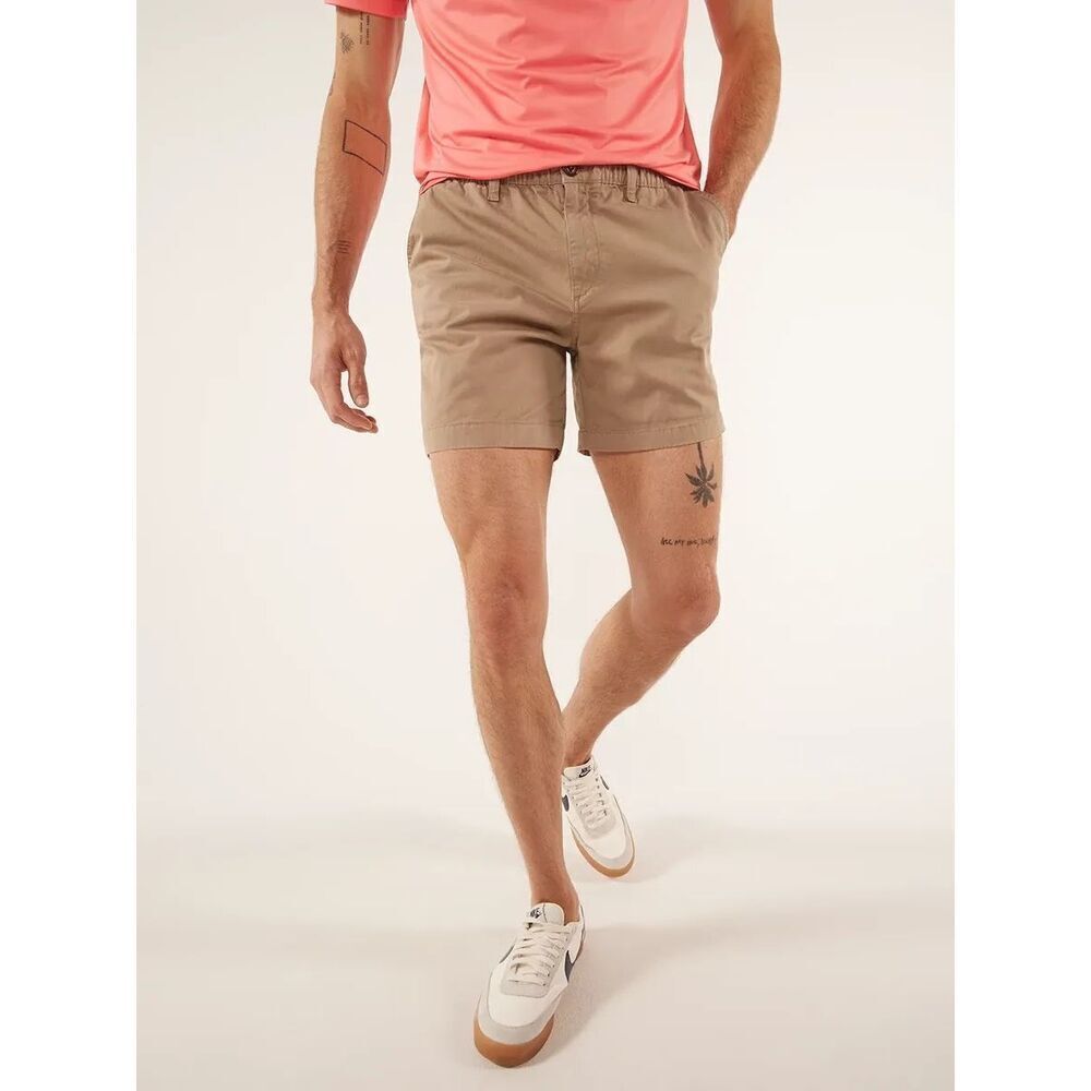 Chubbies The Dunes 7” Original Twill Dark Khaki / Brown Shorts Men’s Size XL